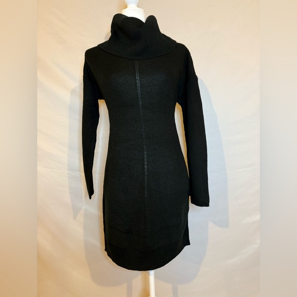 Lulus size small Black Cowl Neck Sweater Dress - Picture 6 of 6